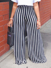 Indiebeautie – Gestreifte Hose mit weitem Bein